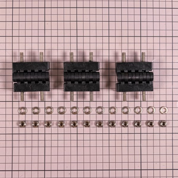 Ensemble de charnières pour couvercle de local technique Keops