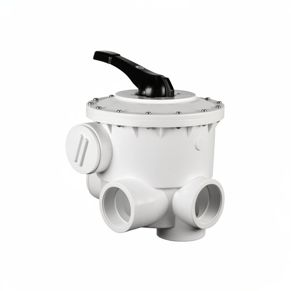 Vanne Side V6 3" ND SM30-AO All Open multifonction blanche - liaisons à coller Ø90 non incluses - 3,5 bar
