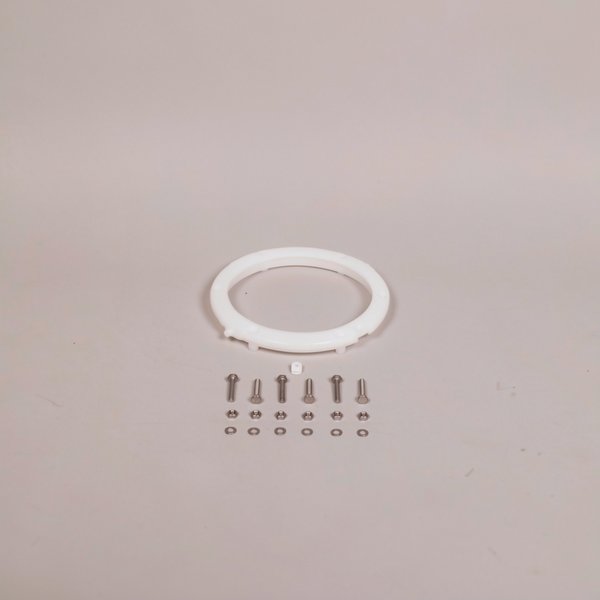 Anneau de fixation + visserie pour PROJ orientable - BLANC