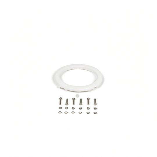 Anneau de fixation + visserie pour PROJ orientable - BLANC
