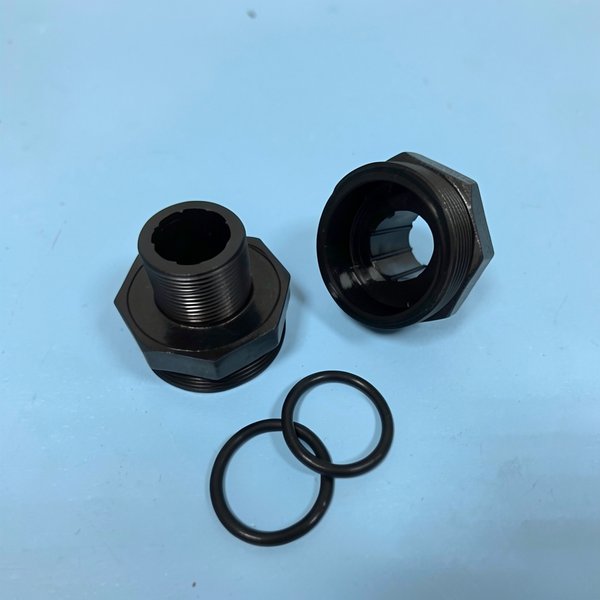 Kit 2 traversées de paroi NOIRES + joint 1"1/2 FSAB Balear Ø400 à 640, Toledo