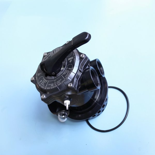 Vanne Top V6 1"1/2 TM12-S noire à serrer - rebord colerette 14mm (ex 13.0810)