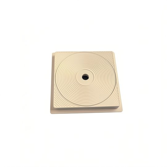 Couvercle SK Standard rond + cadre carré - SABLE