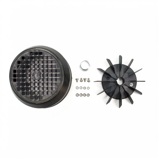 Ensemble couvercle plastique + bague + hélice de ventilateur PPE VICTORIA Plus Silent 1,5 CV à 3 CV (sauf 3 CV