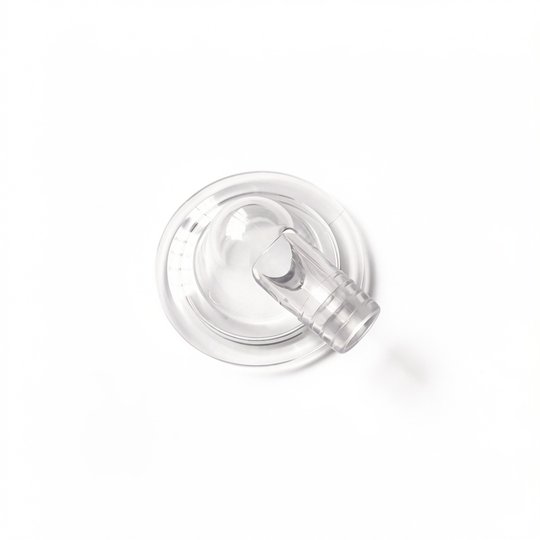 Couvercle transparent avec embout cannelé Ø32mm