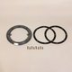 Bride BDF (+ joints + vis Parker 5,5x25mm) anti-vortex avec inserts métriques en laiton - ANTHRACITE