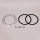 Bride BDF (+ joints + vis Parker 5,5x25mm) anti-vortex avec inserts métriques en laiton - GRIS