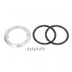 Bride BDF (+ joints + vis Parker 5,5x25mm) anti-vortex avec inserts métriques en laiton - GRIS