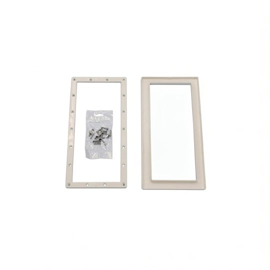 Bride SK GM + enjoliveur + vis Parker 5,5x25mm BLANC - Panneaux