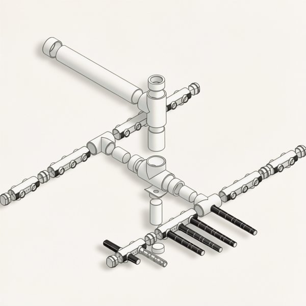 Ensemble collecteur pour Ø1800 Ø125