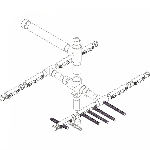 Ensemble collecteur pour Ø1800 Ø125