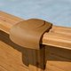 Cache Margelle Marron Couleur Bois en 2 parties + vis