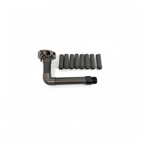 Diffuseur inférieur FILTRE SAB Jupiter, Titan 14m3 avec coude + 8 crépines 1" - 110 mm