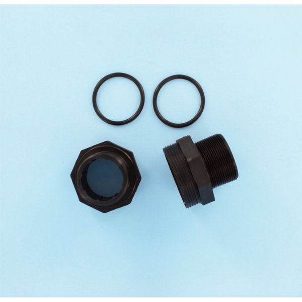 Kit 2 traversées de paroi noires + joint 2" FSAB Balear/Artik/San Seb Ø760 à 900
