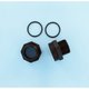 Kit 2 traversées de paroi noires + joint 2" FSAB Balear/Artik/San Seb Ø760 à 900