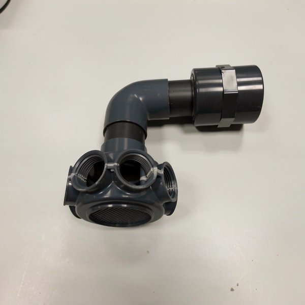 Diffuseur inférieur FILTRE SAB (Jupiter, Titan) 9m3 - avec coude
