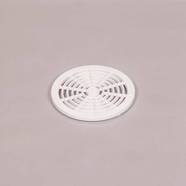 Grille BDF ABS Ø186mm avec trous + ergots de clipage