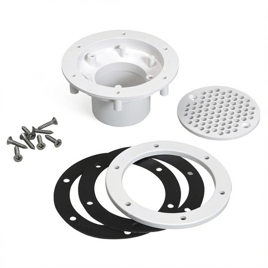 Refoulement Liner Aquareva RL-319 2" avec grille, Ø63 à coller blanc