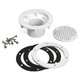 Refoulement Liner Aquareva RL-319 2" avec grille, Ø63 à coller blanc