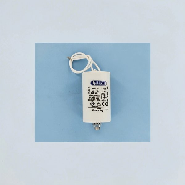 Condensateur MKA 15µF 450V 40X70 avec vis M8 câble 150mm long