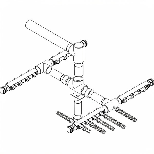 Ensemble collecteur FSAB Praga Ø1600 Ø110 + support