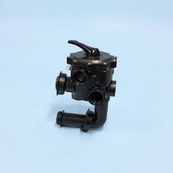 Vanne side 2" 6 voies noire FSAB Triton et Quad avec connexions - Entraxe de 190 mm