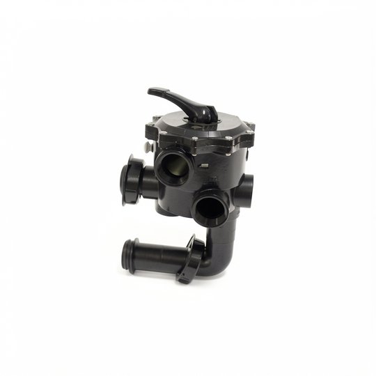 Vanne side 2" 6 voies noire FSAB Triton et Quad avec connexions - Entraxe de 190 mm