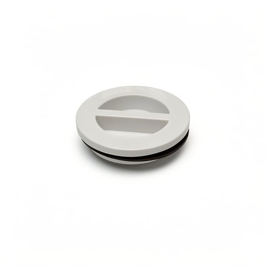 Bouchon + joint plat fibbre, filetage L 8x Ø46 mm (pour buse béton)
