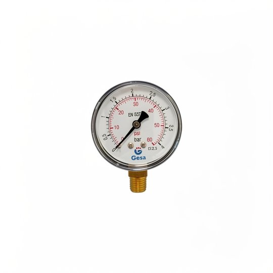 Manomètre Ø63 4 bars vis 1/4" (pour adaptateur 101D014) - 101D005