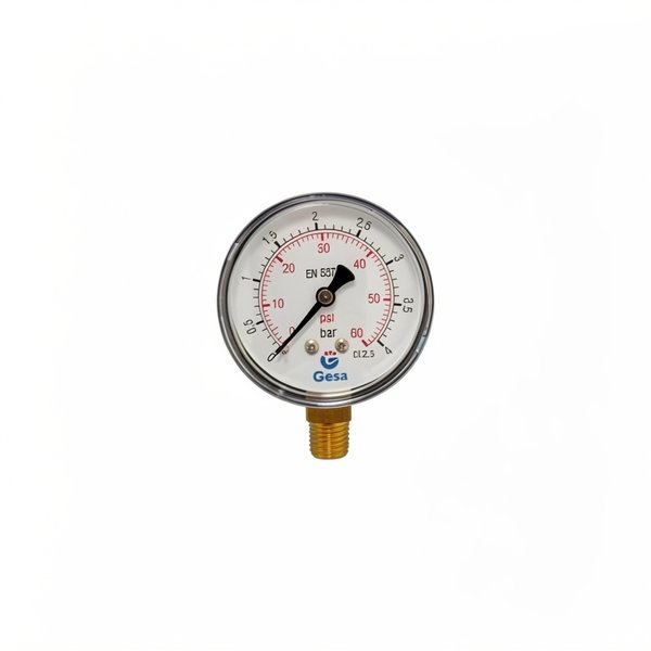 Manomètre Ø63 4 bars vis 1/4" (pour adaptateur 101D014) - 101D005