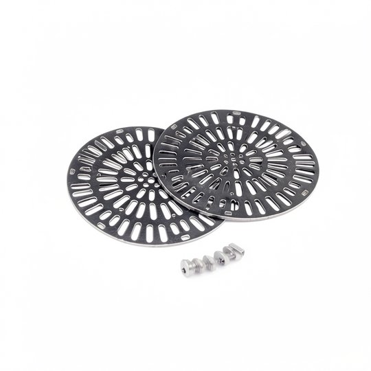 Grilles (x2) double réglable (+ vis) BR 08316 - 3" Inox