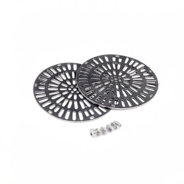 Grilles (x2) double réglable (+ vis) BR 08316 - 3" Inox