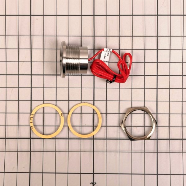 Bouton poussoir inox Ø28 simple SMA2