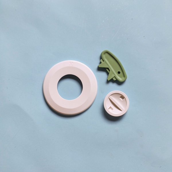 Enjoliveur + bouchon PB 00300 Int, 1"1/2 - BLANC