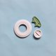 Enjoliveur + bouchon PB 00300 Int, 1"1/2 - BLANC