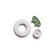 Enjoliveur + bouchon PB 00300 Int, 1"1/2 - BLANC