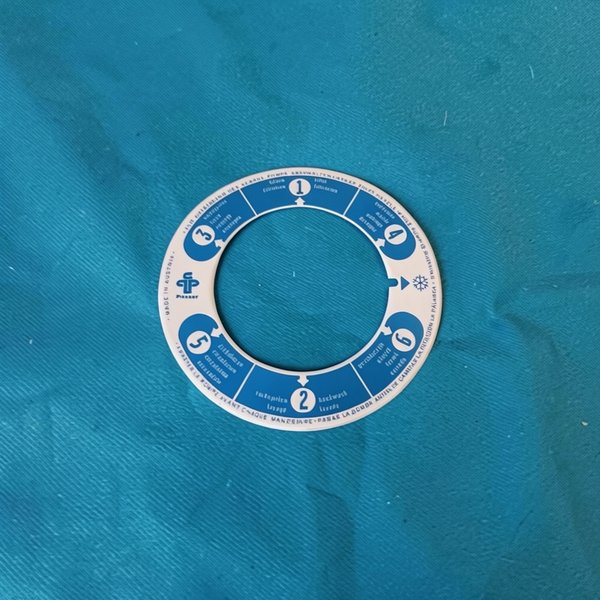 Marquage sérigraphié autocollant vanne 1"1/2