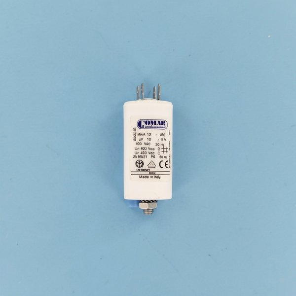 Condensateur MKA 12µF 450V 35X70 avec vis M8 et cosse Double