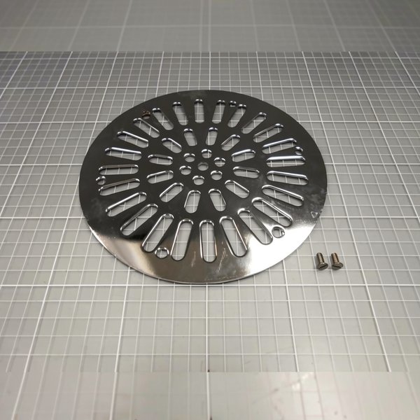Grille (+ vis) BDF 2" - Inox Béton