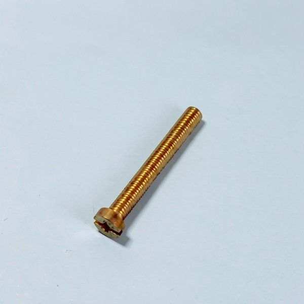 Vis M10x80, avec perçage 5,5 mm en laiton