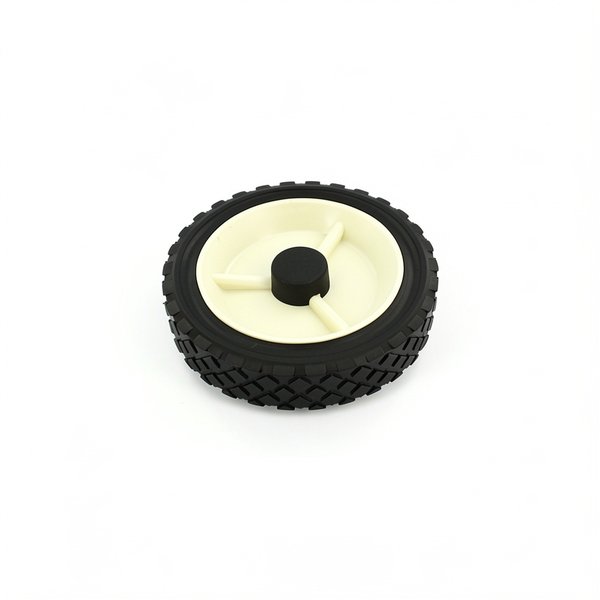 Roue + enjoliveur Ø17cm d'enrouleur pour axe de 12mm
