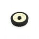 Roue + enjoliveur Ø17cm d'enrouleur pour axe de 12mm