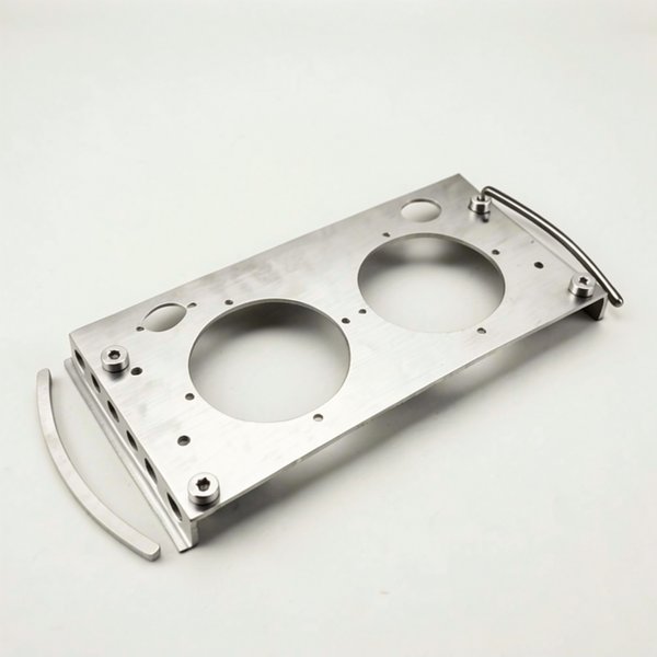Plaque de fixation INOX double et profil
