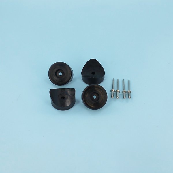 Support concave d'enrouleur avec rivet