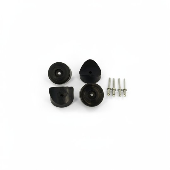 Support concave d'enrouleur avec rivet