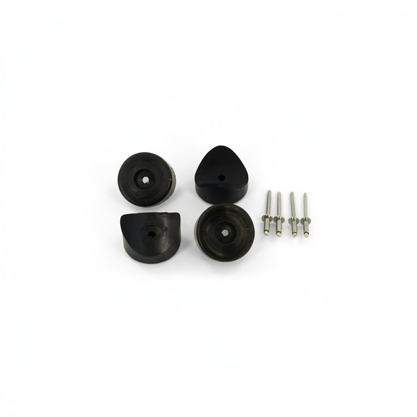 Support concave d'enrouleur avec rivet