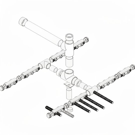 Ensemble collecteur (filtre bobiné, Ø2000, connexions 125)