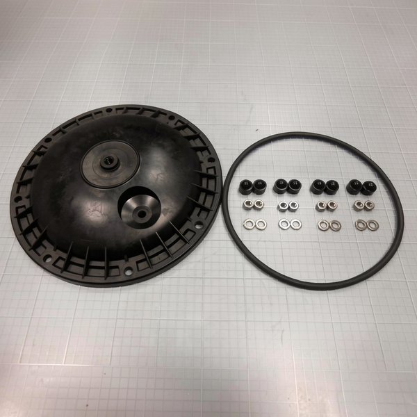Kit couvercle Filtre (joint + rondelles + écrous + bouchons)