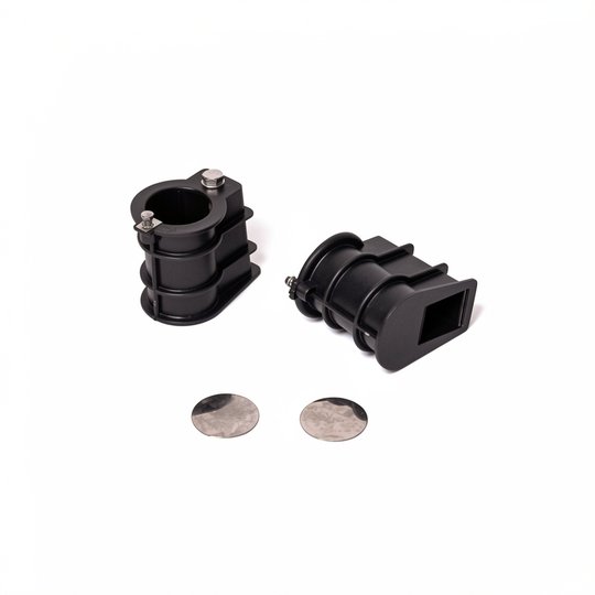 Ancrage d'echelle + FV pour tube Ø43 avec prise de terre x2