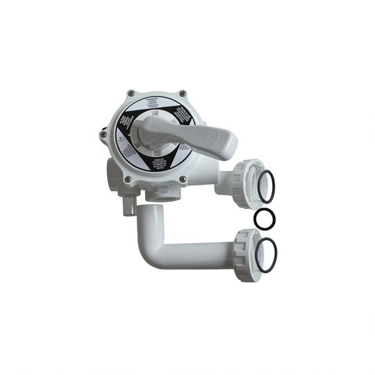 Vanne side multivoies 1"1/2 Classic blanche avec raccords